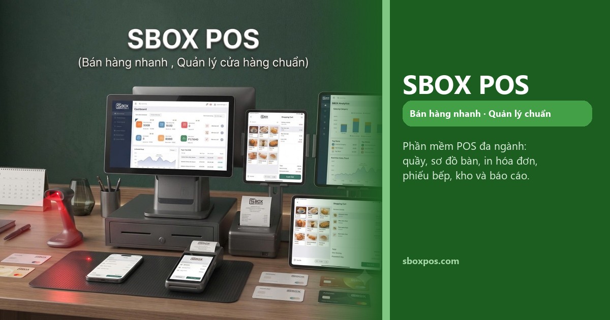 SBOX POS – Phần mềm bán hàng, quản lý cửa hàng